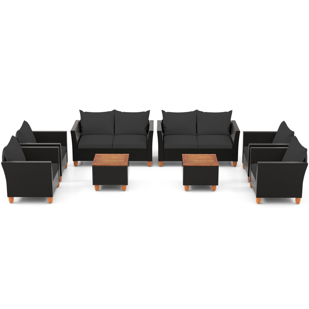 Outdoor Wicker Conversation Set