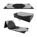 10 Feet x 4 Feet x 2 Inch Folding Exercise Mat with Hook and Loop Fasteners