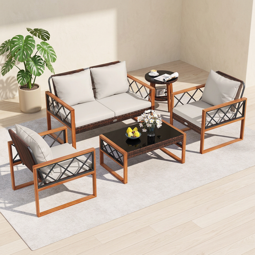 Acacia Wood Patio Set