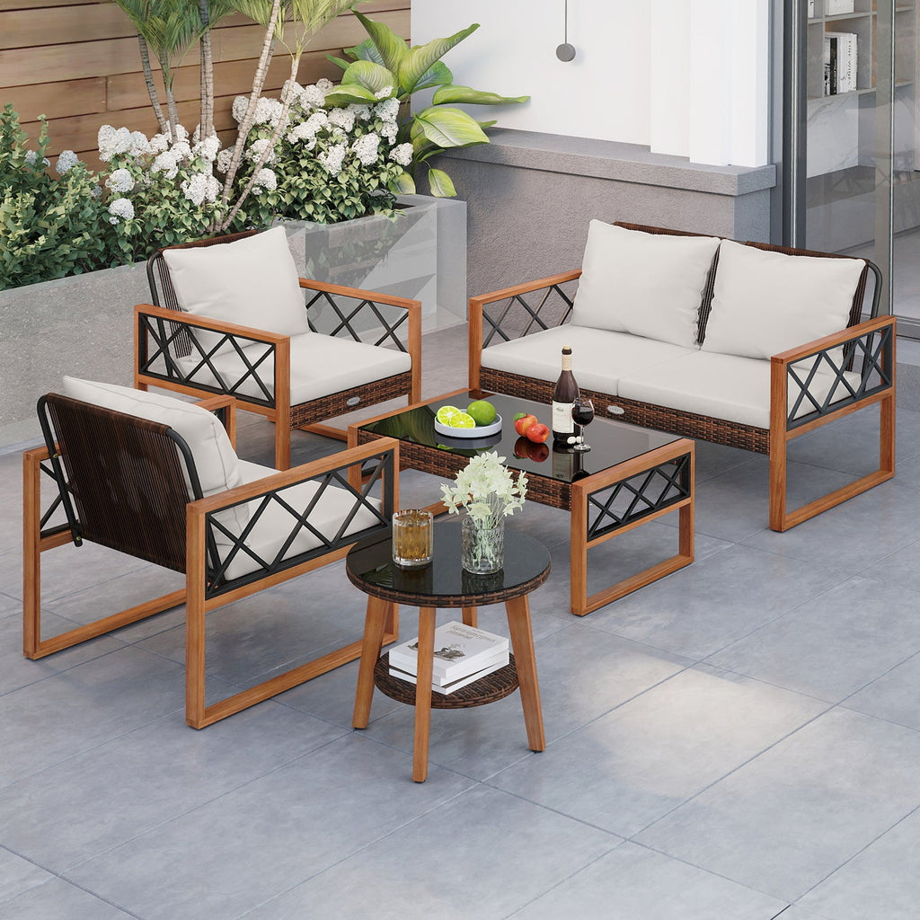 Acacia Wood Patio Set